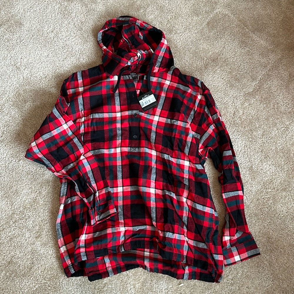 BNWT Eddie Bauer Plaid Pullover Top
